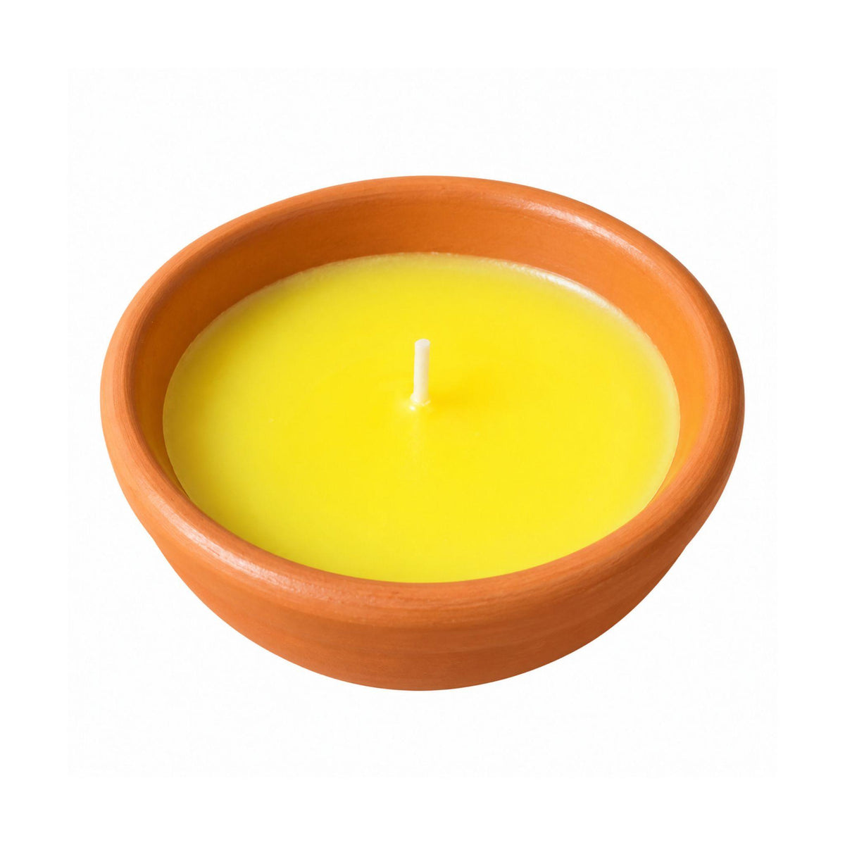 Vela de Citronela em Taça de Barro Ø10,5x5cm