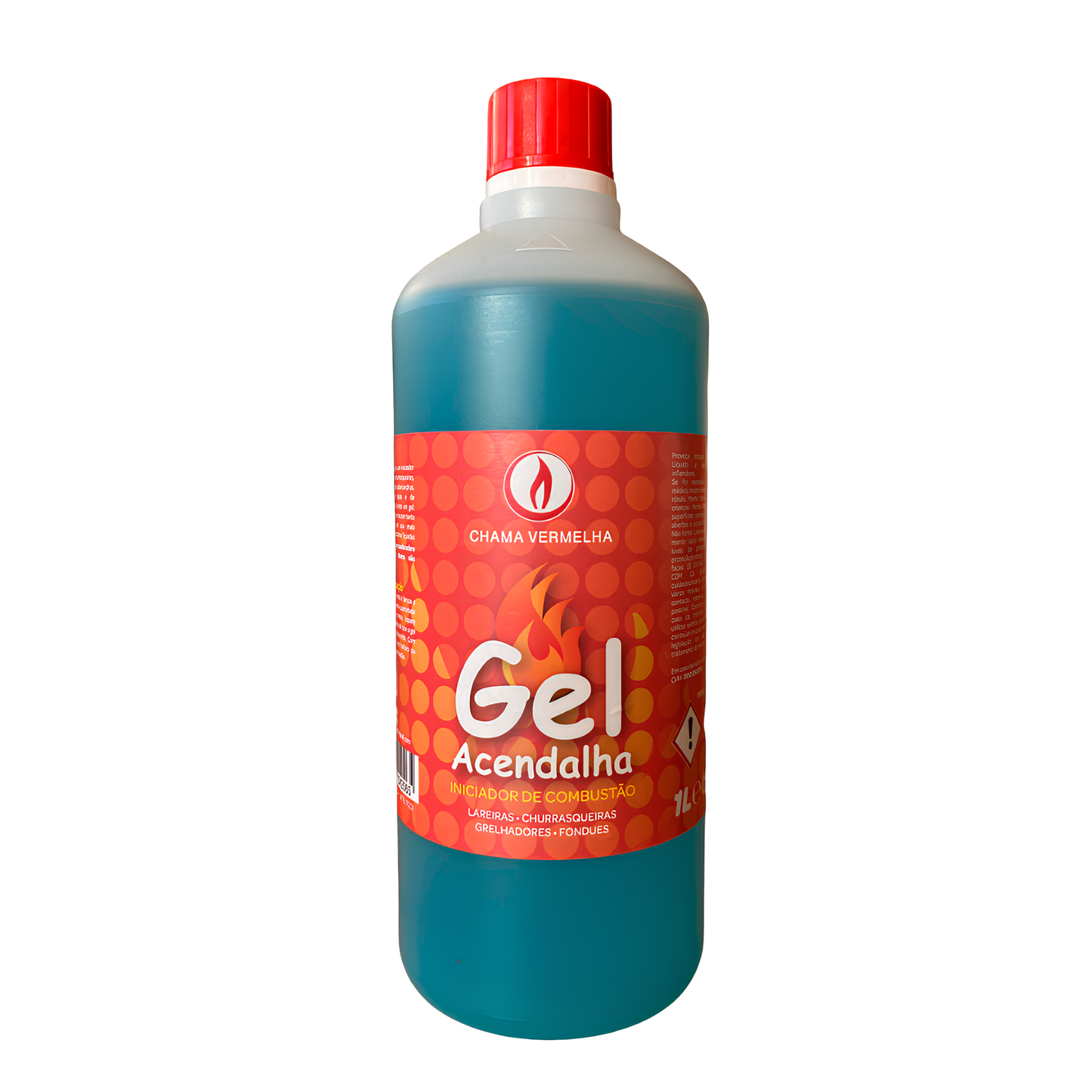 Gel Firelighter 1L Chama Vermelha