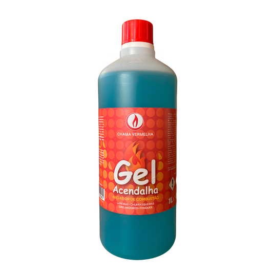 Gel Firelighter 1L Chama Vermelha