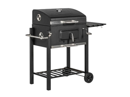 Barbecue a Carvão com Tampa, Termómetro e Prateleiras