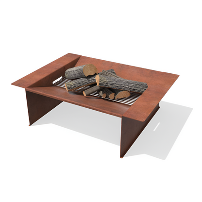 Braseiro/ Fire Pit Zig c/ Grelhas Aço Corten