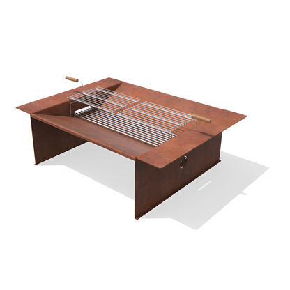 Braseiro/ Fire Pit Zig c/ Grelhas Aço Corten