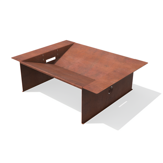 Braseiro/ Fire Pit Zig s/ Grelhas Aço Corten