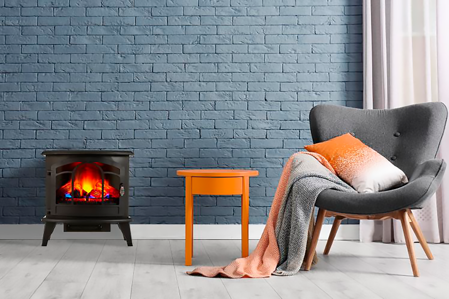 Electric Stove with 180º Flame View Door 2000W Che-390