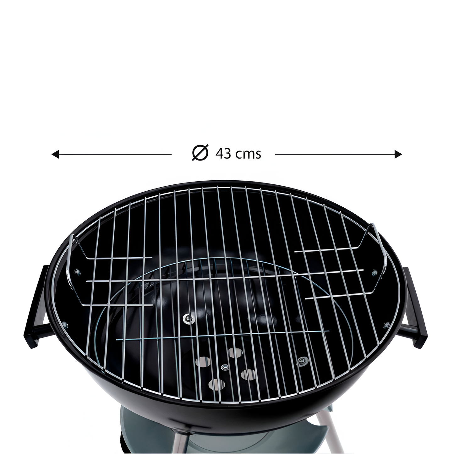 Barbacoa portátil con ruedas Michigan Black