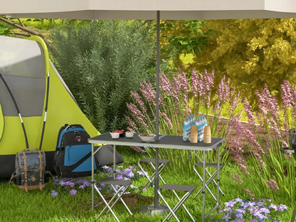 5 Piece Camping Set Folding Table