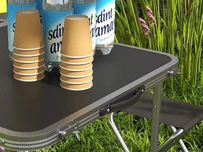 5 Piece Camping Set Folding Table