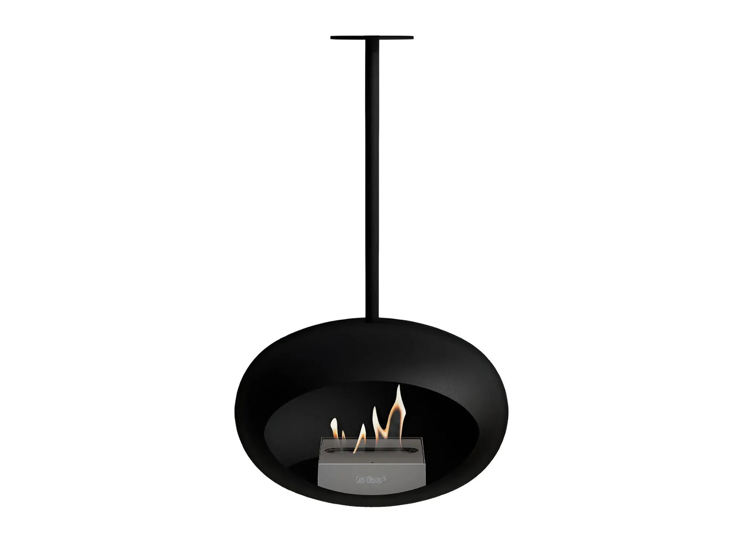 Sky Black Suspended Bioethanol Fireplace