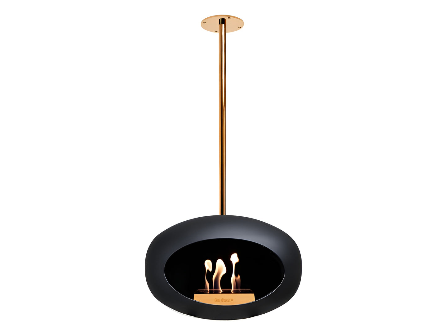 Sky Black Suspended Bioethanol Fireplace