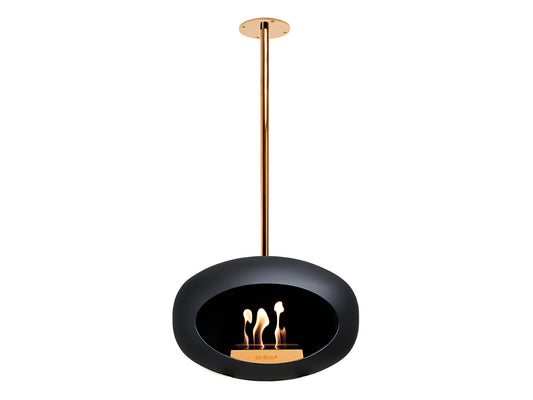 Sky Black Suspended Bioethanol Fireplace