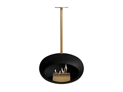 Sky Black Suspended Bioethanol Fireplace