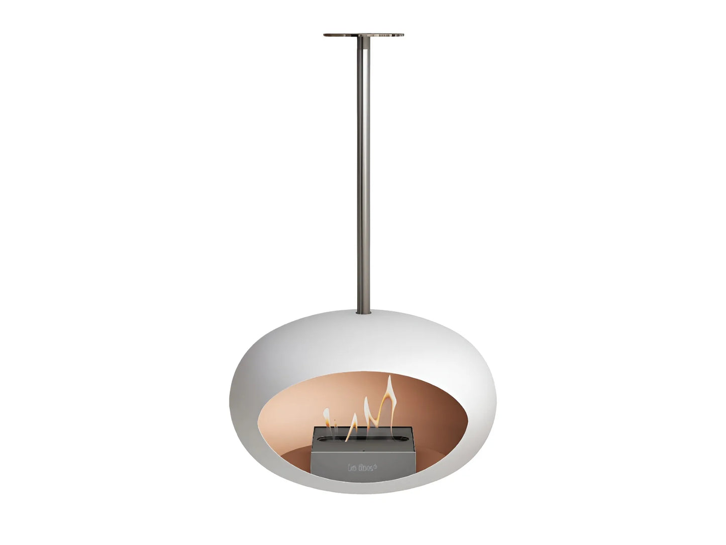 Sky White Suspended Bioethanol Fireplace