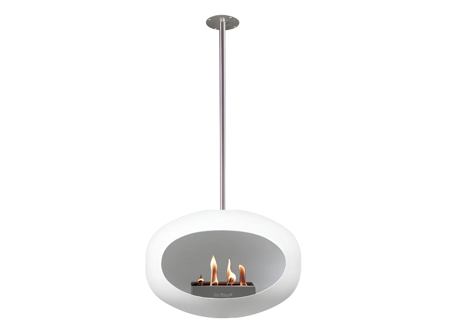 Sky White Suspended Bioethanol Fireplace