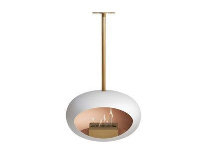Sky White Suspended Bioethanol Fireplace