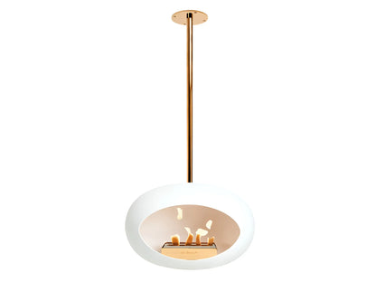 Sky White Suspended Bioethanol Fireplace