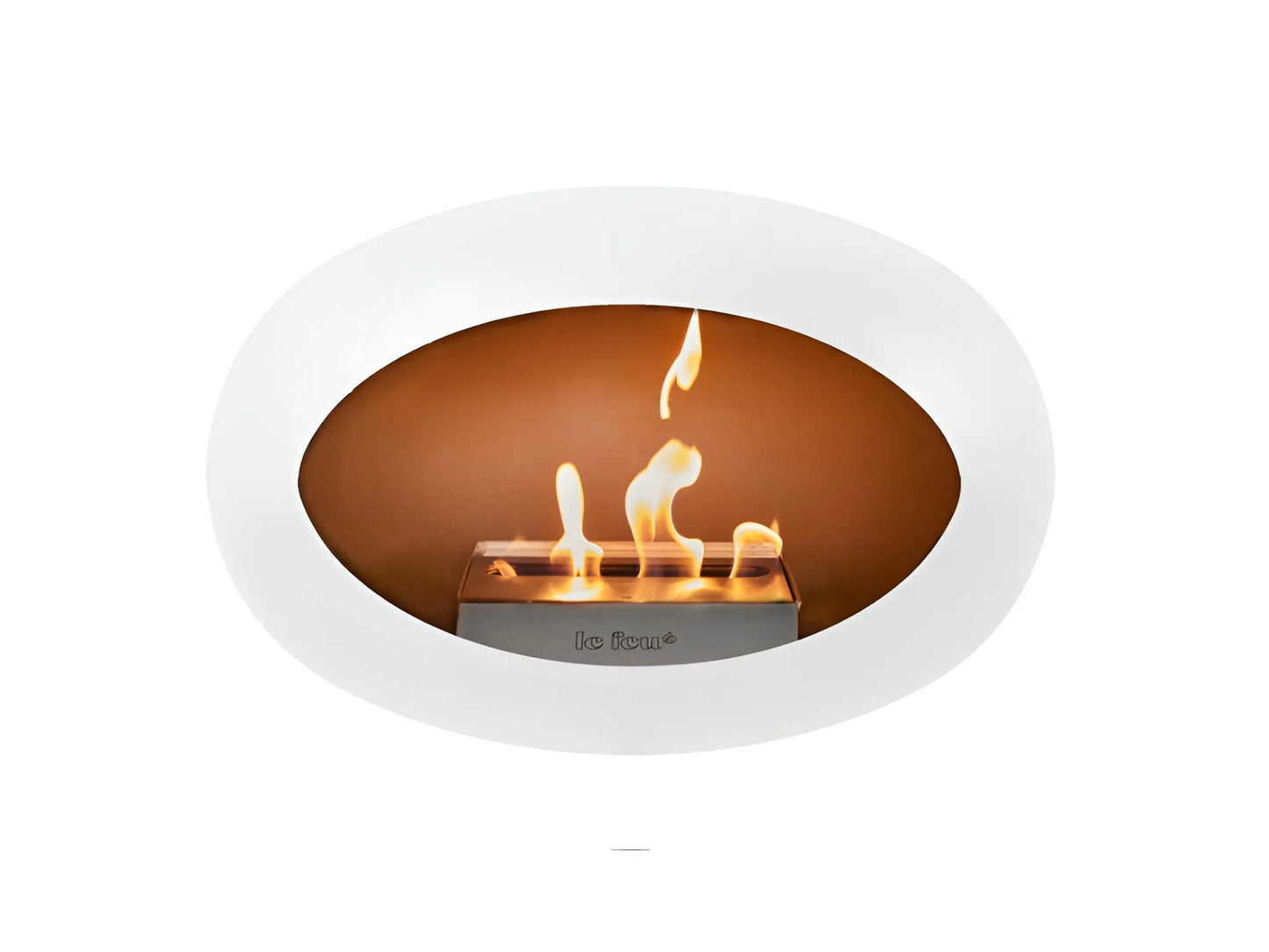 Sky White Suspended Bioethanol Fireplace