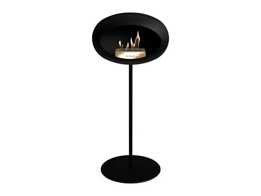 Bioethanol Fireplace Ground Steel High Black
