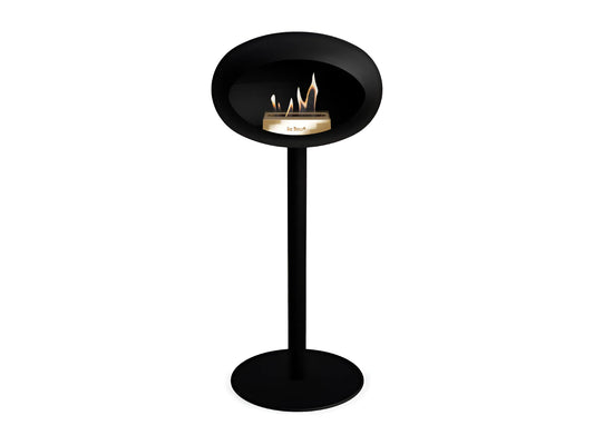 Bioethanol Fireplace Ground Steel High Black