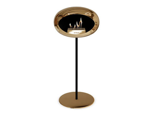Bioethanol Fireplace Ground Steel High Chromed Rose Gold