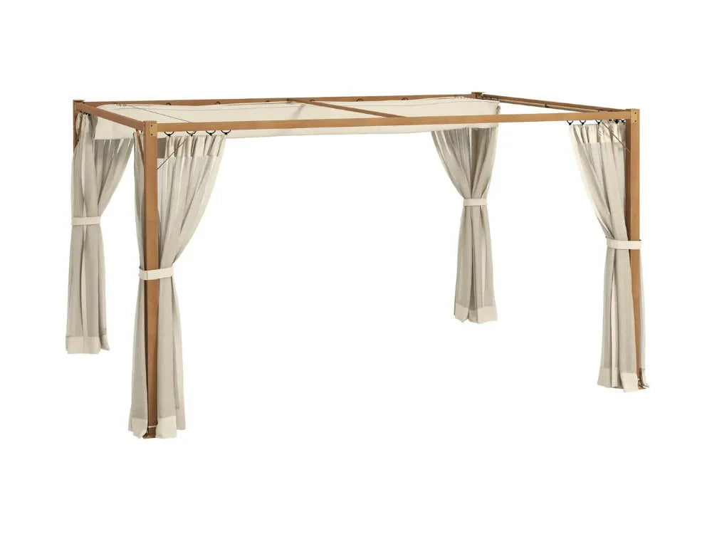 Pérgola retráctil con mosquiteras 3x3m