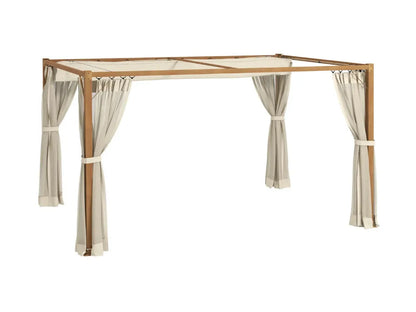 Pérgola retráctil con mosquiteras 3x3m