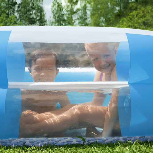Piscina Familiar Insuflável Retangular SplashView Azul Bestway