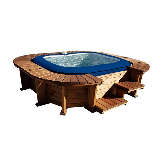 Spa de Hidromassagem Insuflável com Estrutura de Madeira para 4-6 pessoas Lay-Z-Spa Cabo Smart Luxe HydroJet