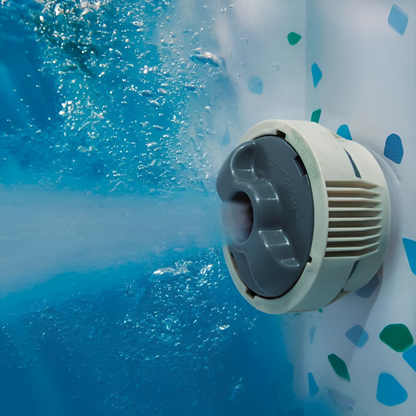 Spa gonflable à hydromassage avec structure en bois Palm Beach
