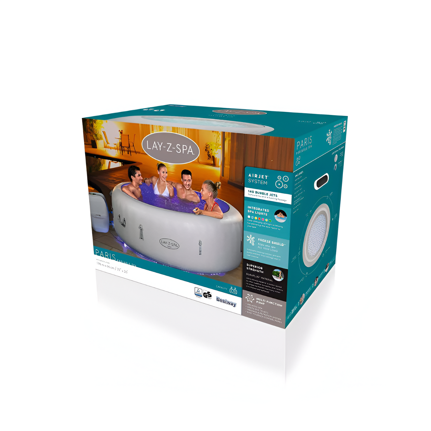 Spa gonflable à hydromassage pour 4 à 6 personnes Lay-Z-Spa Paris AirJet