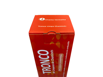 Tronco de Limpeza de Chaminés Chama Vermelha